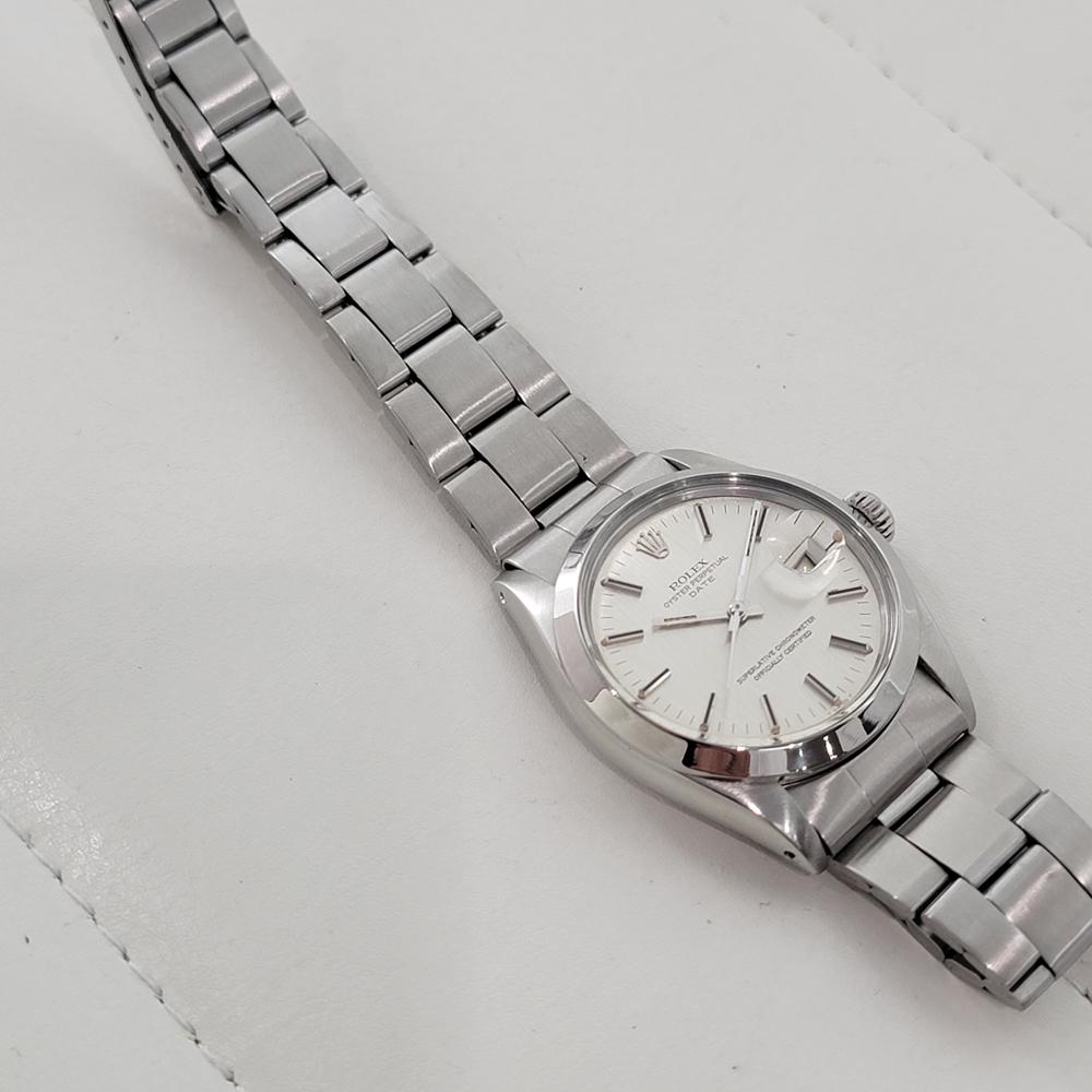 Rolex Oyster Perpetual Date 1500 35mm Mens Automatic 1970s All Original RA601 en vente 3