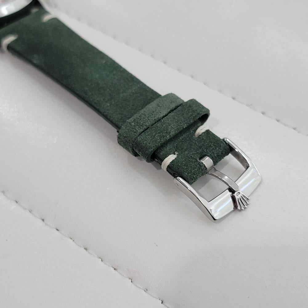 Rolex Oyster Perpetual Date Ref 1500 35mm Mens Vintage Automatic 1970s RA601B For Sale 4