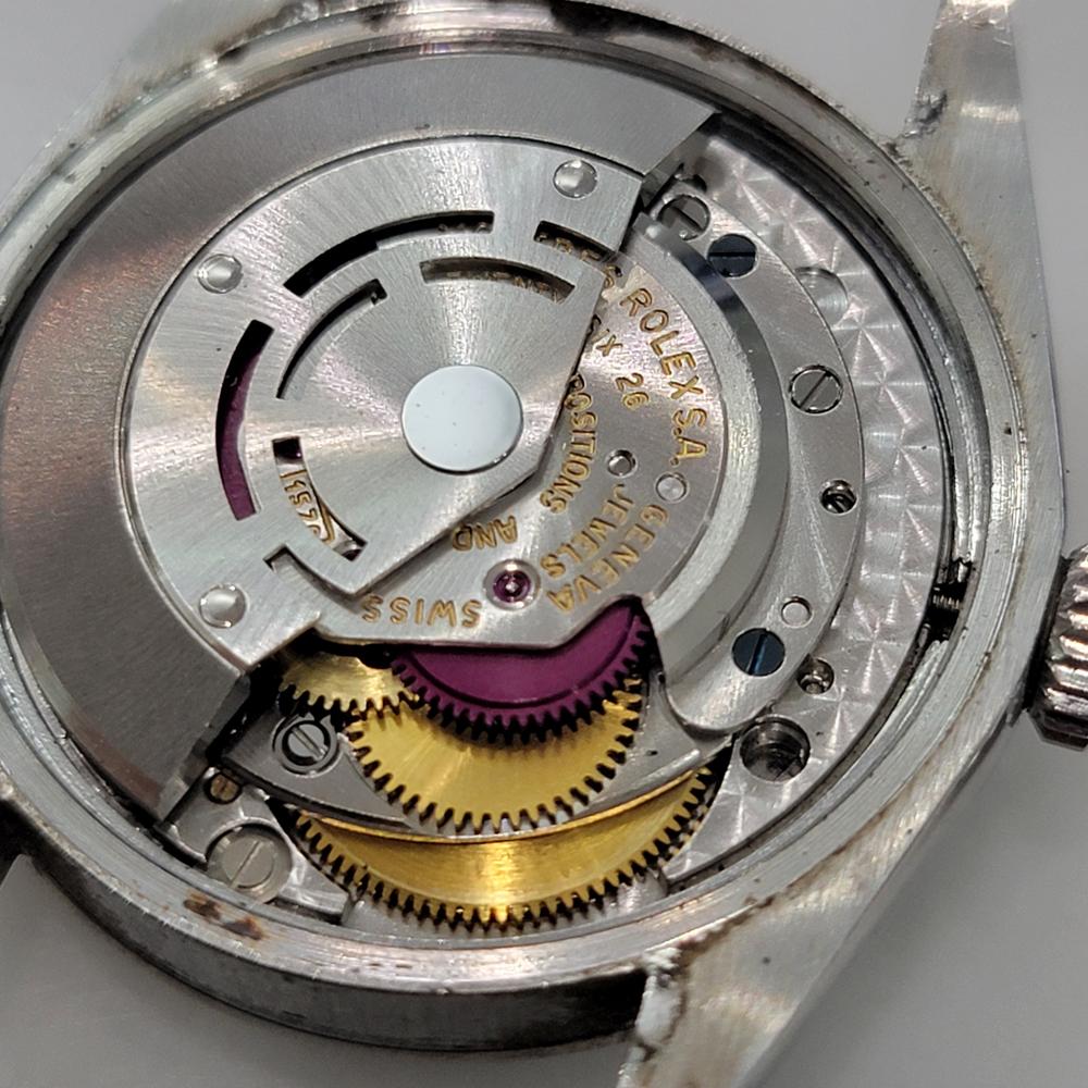 Rolex Oyster Perpetual Date Ref 1500 35mm Mens Vintage Automatic 1970s RA602 For Sale 7