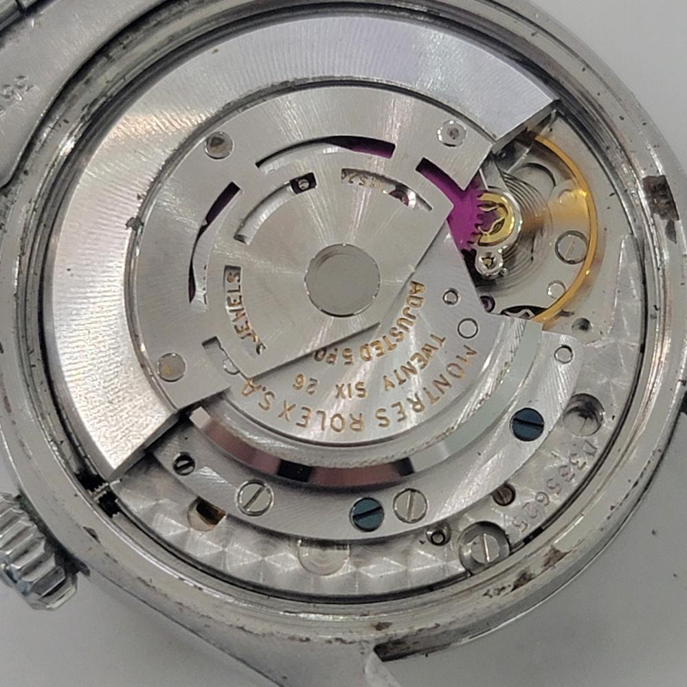 Rolex Oyster Perpetual Date 1500 35mm Herren Automatik 1970er Jahre Alle Original RA602 im Angebot 9