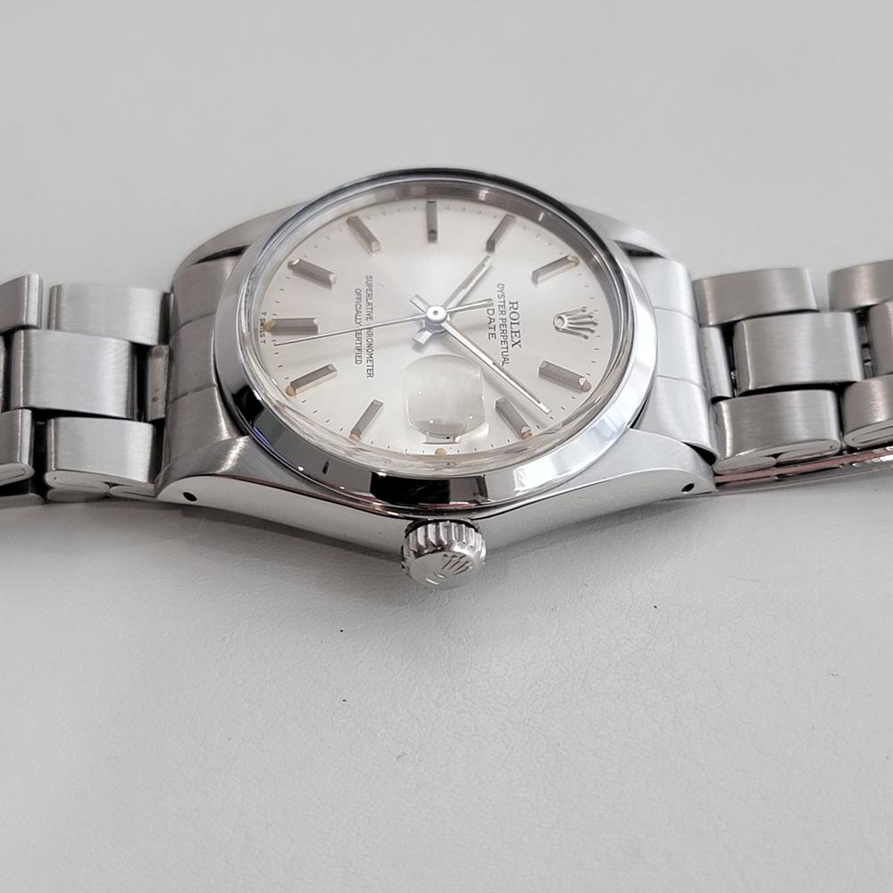 Rolex Oyster Perpetual Date 1500 35mm Herren Automatik 1970er Jahre Alle Original RA602 im Angebot 2