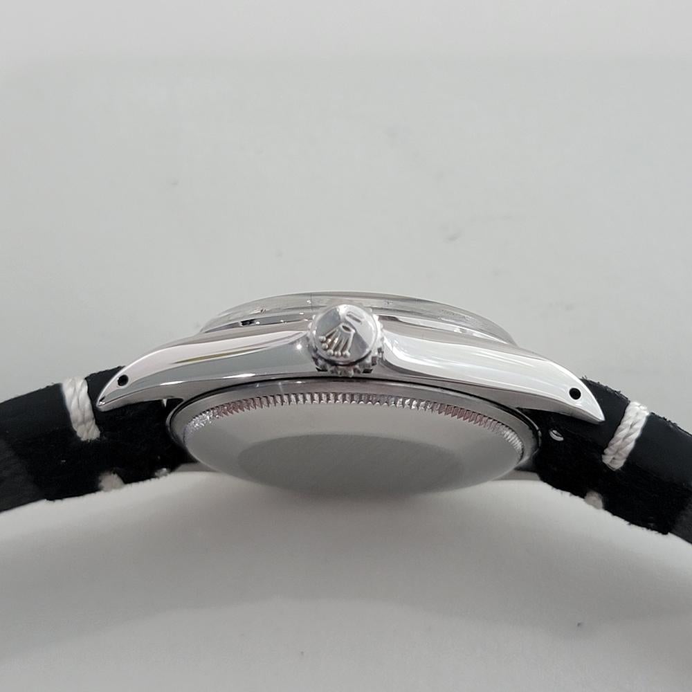 Rolex Oyster Perpetual Date Ref 1500 35mm Mens Vintage Automatic 1970s RA602 For Sale 5