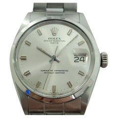 Rolex Oyster Perpetual Date 1500 35mm Mens Automatic 1970s All Original RA602