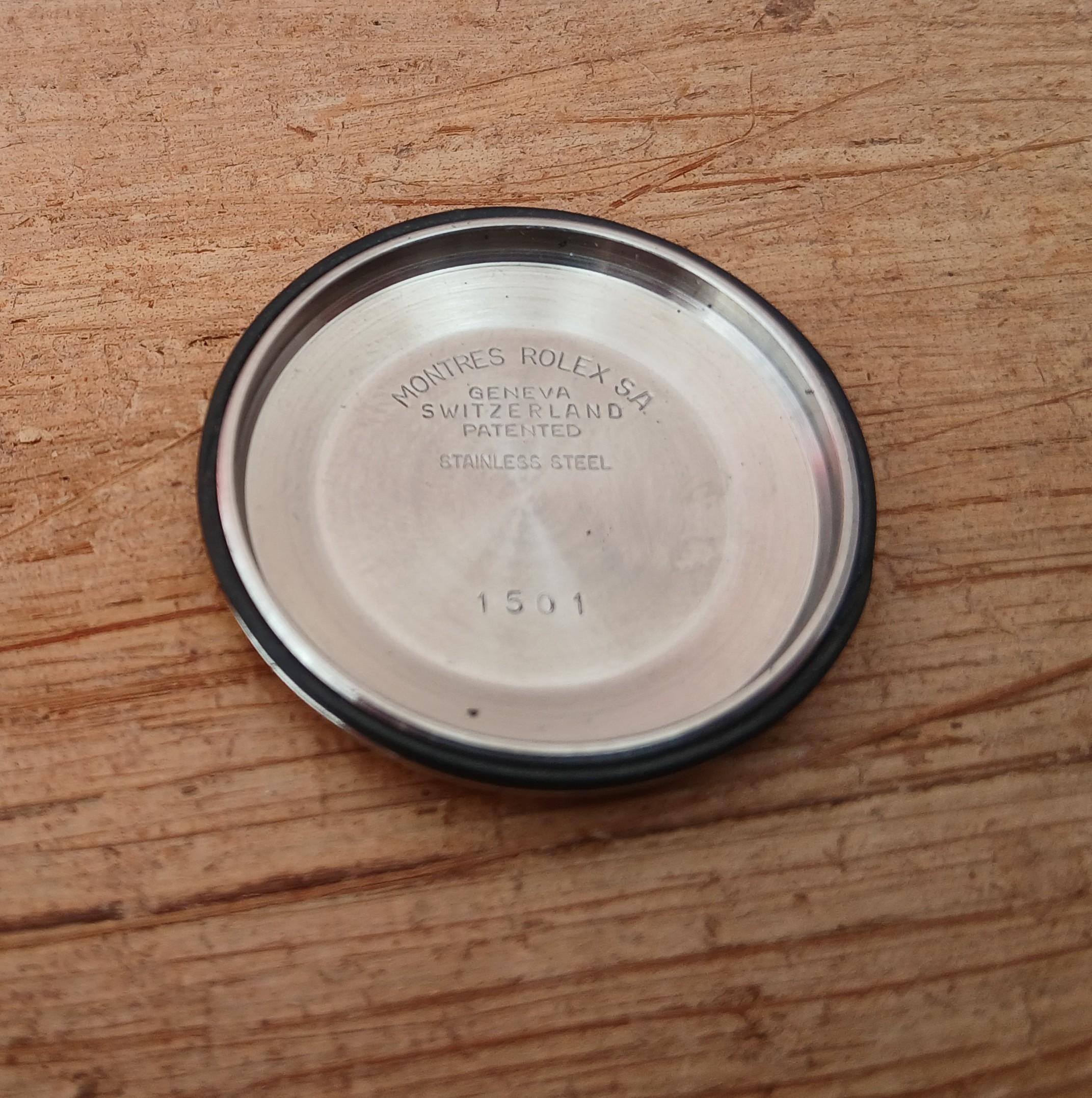 Reloj Rolex Oyster Perpetual Date 1500 Esfera Negra Automático Acero Hombre en venta 11