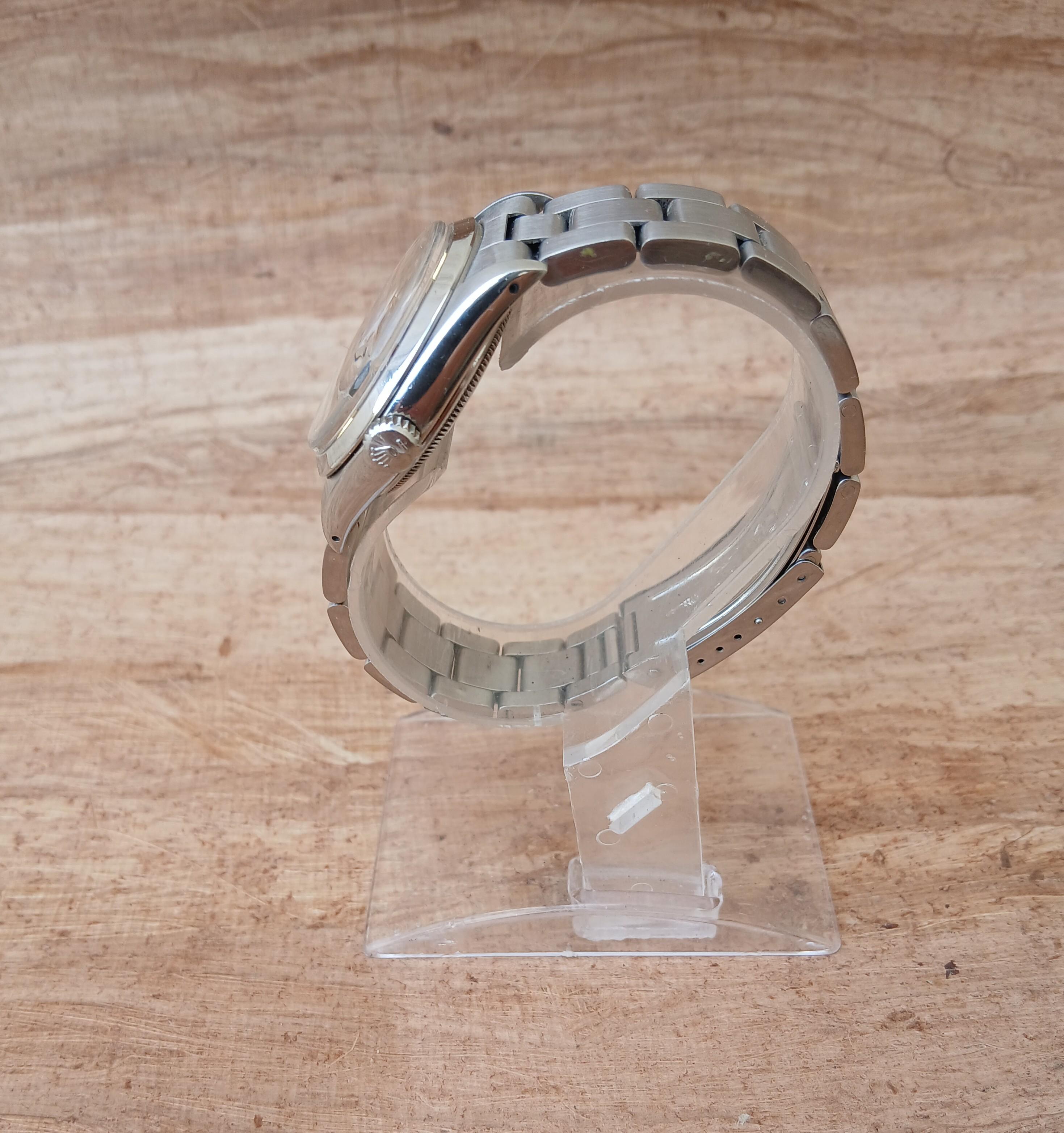 De los hombres Reloj Rolex Oyster Perpetual Date 1500 Esfera Negra Automático Acero Hombre en venta