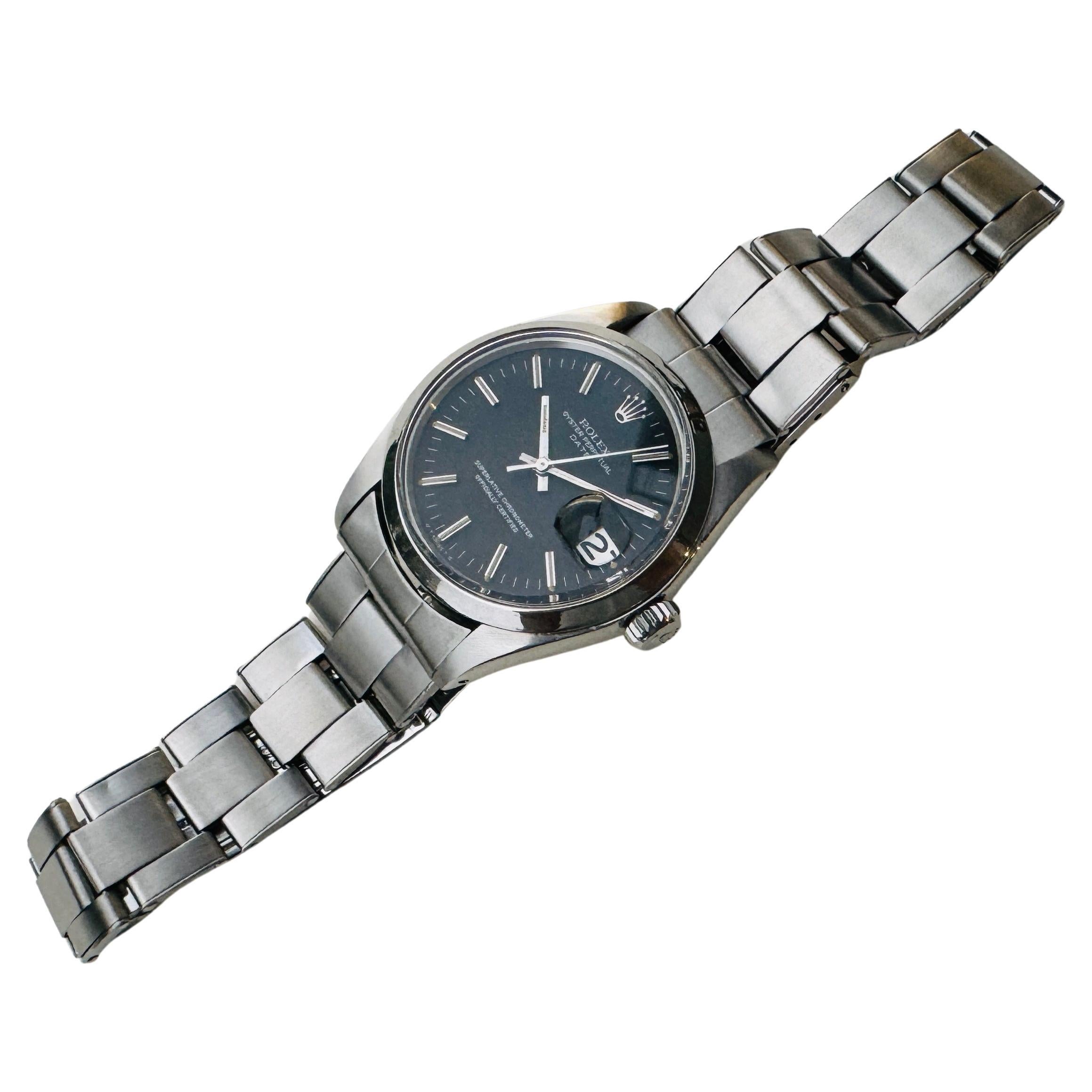 Montre Rolex Oyster Perpetual Date 1500 cadran noir