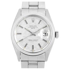Rolex Oyster Perpetual Date 1500 Men's Retro - Silver Mosaic Dial No. 24