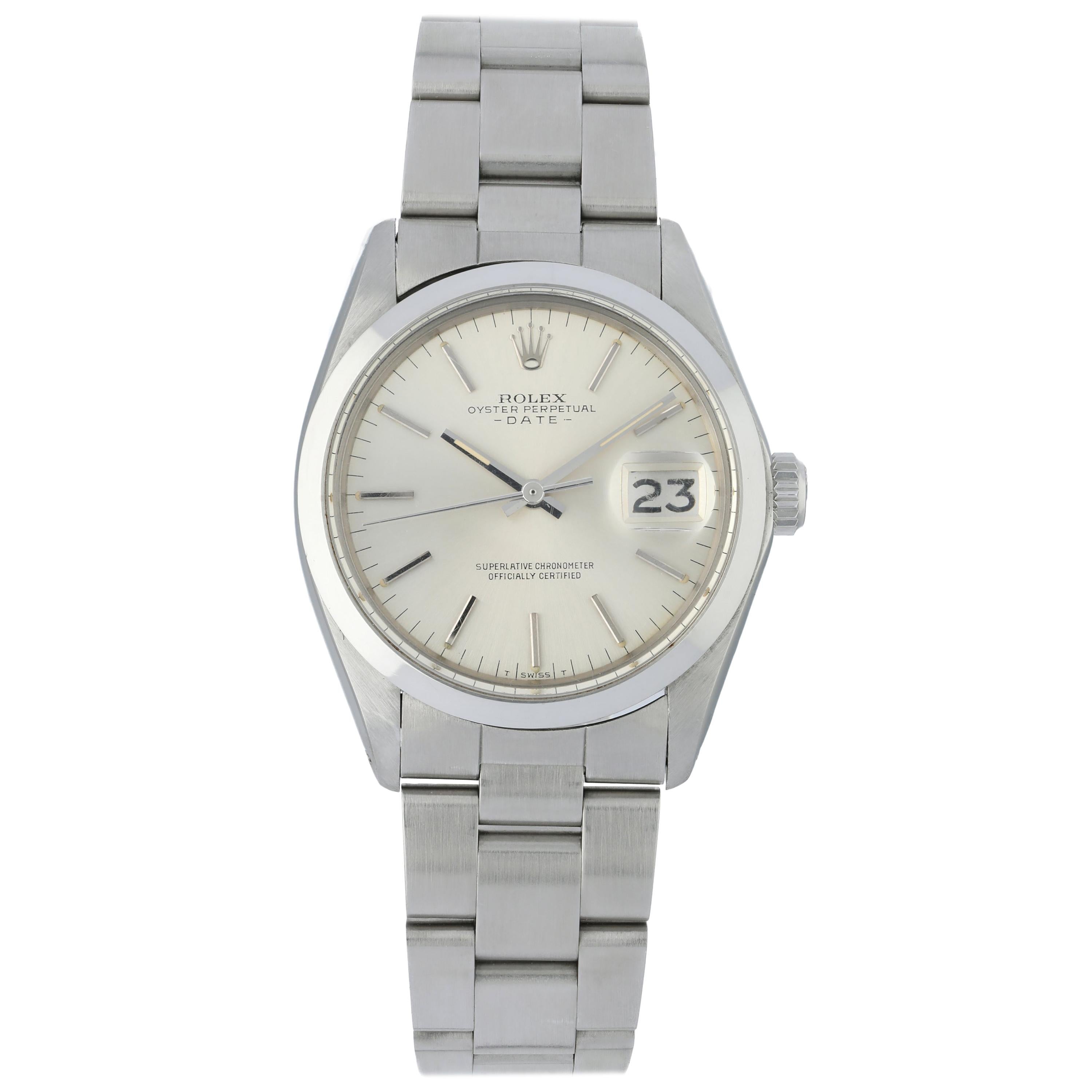 Rolex Oyster Perpetual Date 1500 Men's Watch For Sale