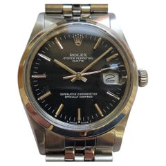 Rolex Oyster Perpetual Date 15000 34mm 1980s Mens Automatic All Original RA777