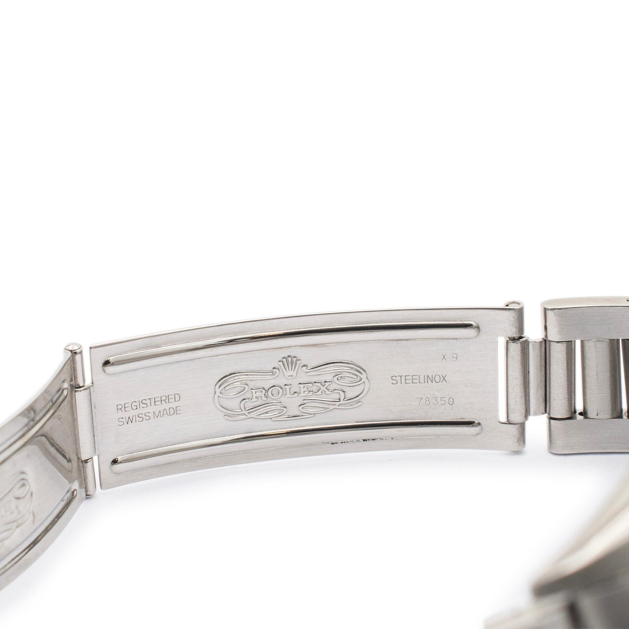 Rolex Oyster Perpetual Date 15000 34MM Edelstahl-Diamant-Lünette Damenuhr 1