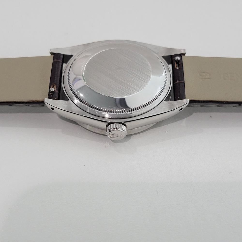 Rolex Oyster Perpetual Date 1501 Mens Diamond Dial Automatic 1960s RA598B im Angebot 6