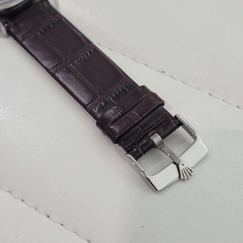 Rolex Oyster Perpetual Date 1501 Mens Diamond Dial Automatic 1960s RA598B im Angebot 4