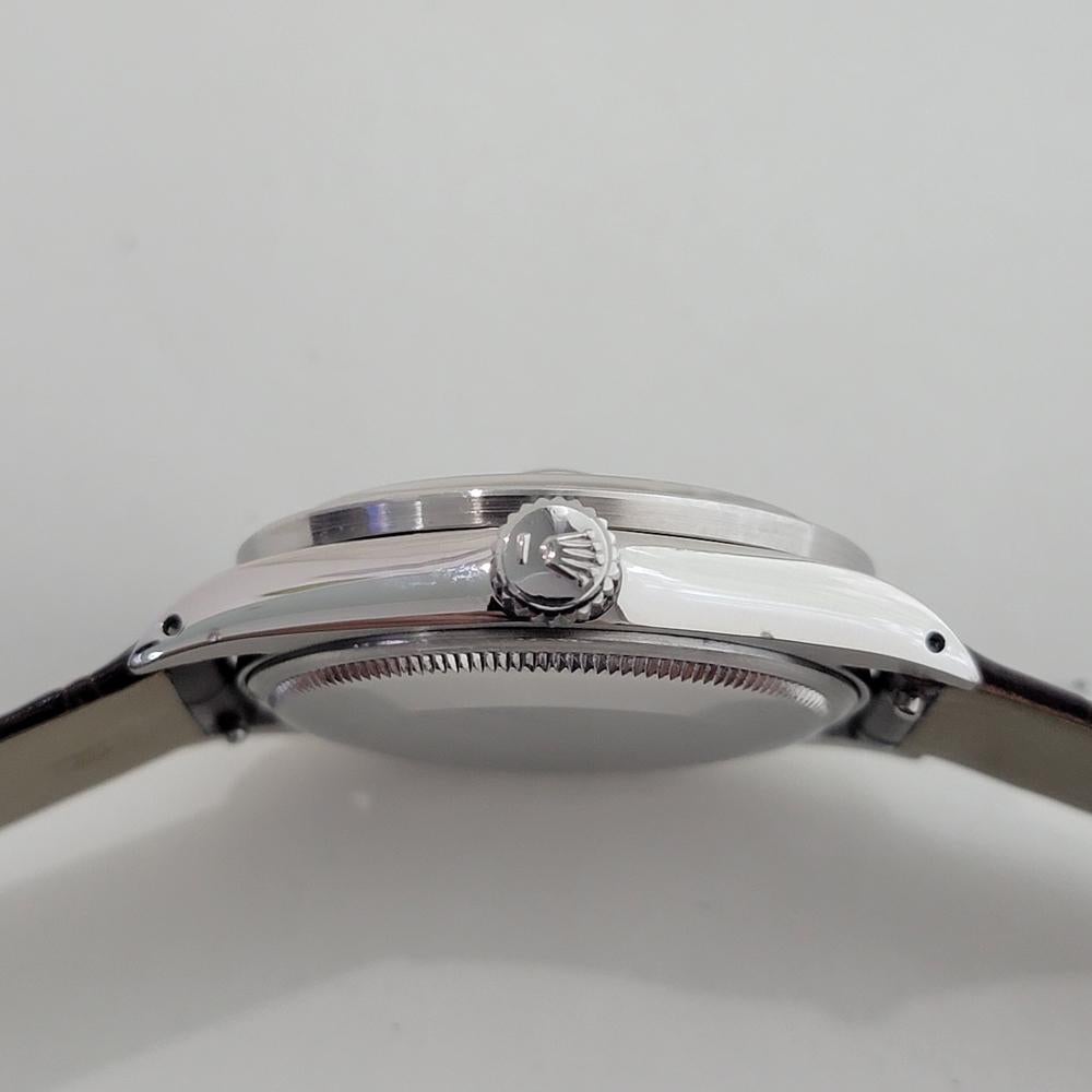 Rolex Oyster Perpetual Date 1501 Mens Diamond Dial Automatic 1960s RA598B im Angebot 5