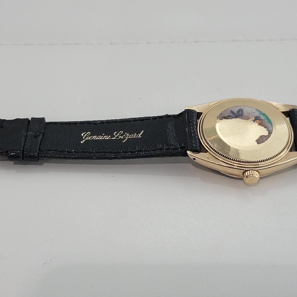 Rolex Oyster Perpetual Date 1503 Oro 14k 35mm Uomo Automatico 1960 RA264C in vendita 7