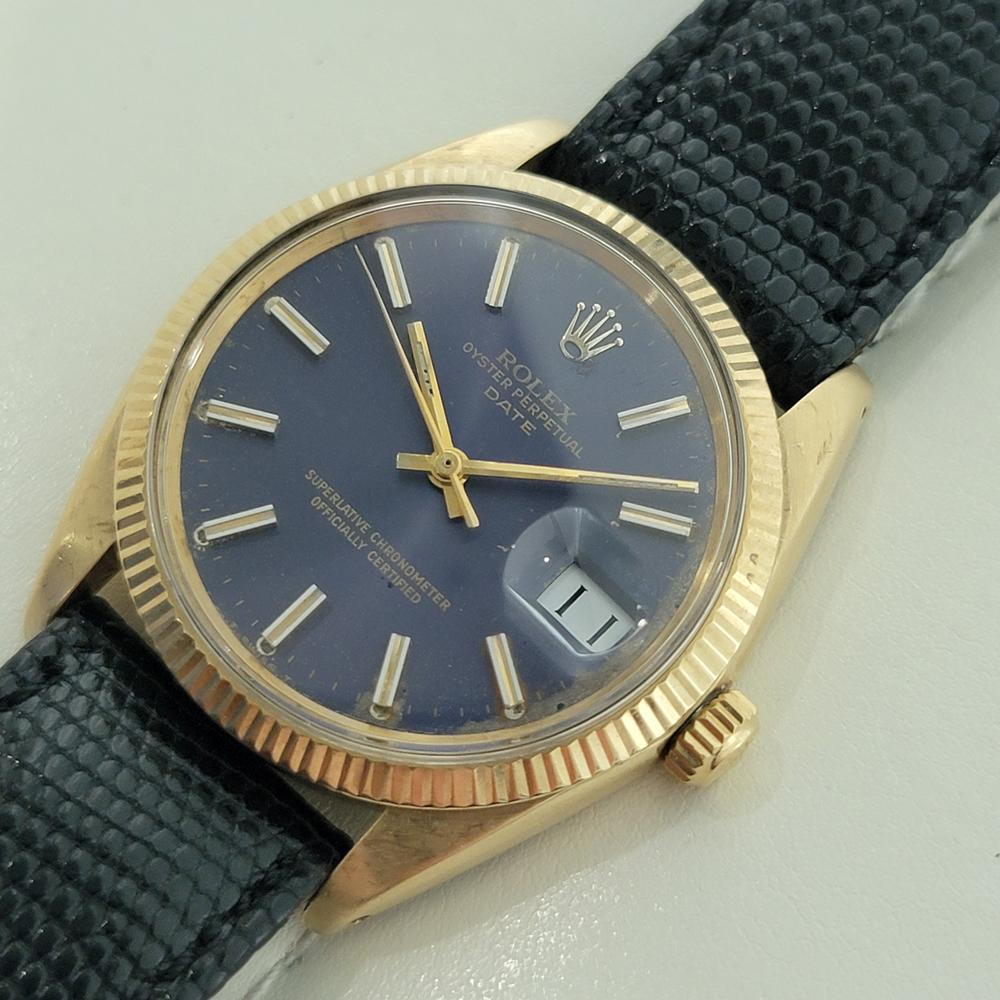 Rolex Oyster Perpetual Date 1503 Oro 14k 35mm Uomo Automatico 1960 RA264C in vendita 1