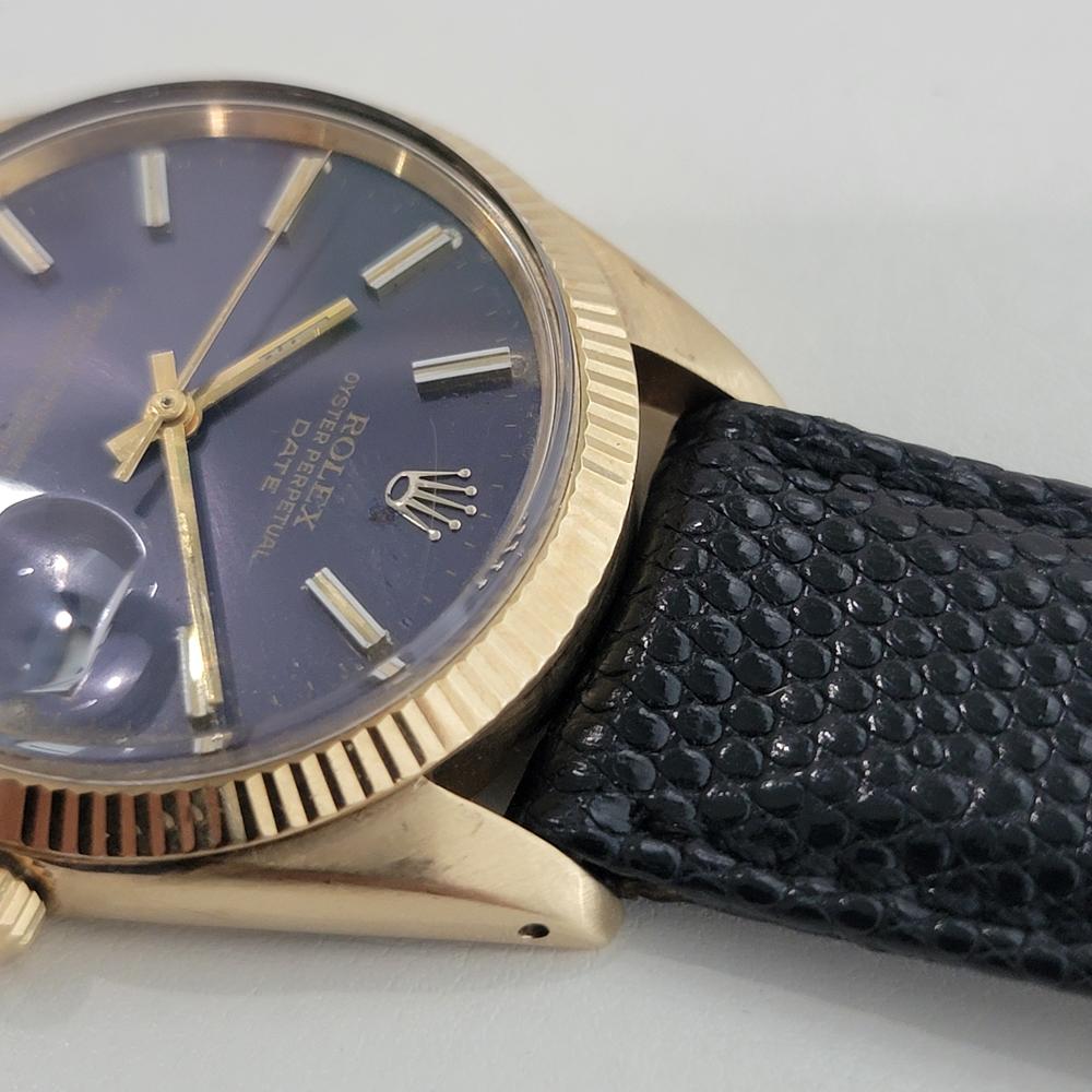 Rolex Oyster Perpetual Date 1503 Oro 14k 35mm Uomo Automatico 1960 RA264C in vendita 2