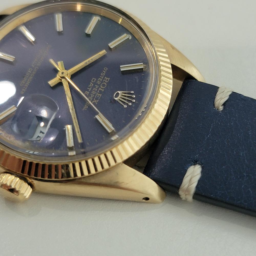 Rolex Oyster Perpetual Date 1503 Oro 14k 35mm Hombre Automático 1960 RA264C en venta 2