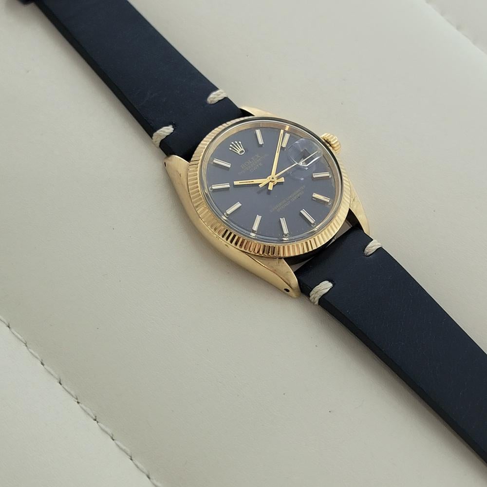 Rolex Oyster Perpetual Date 1503 Oro 14k 35mm Hombre Automático 1960 RA264C en venta 3