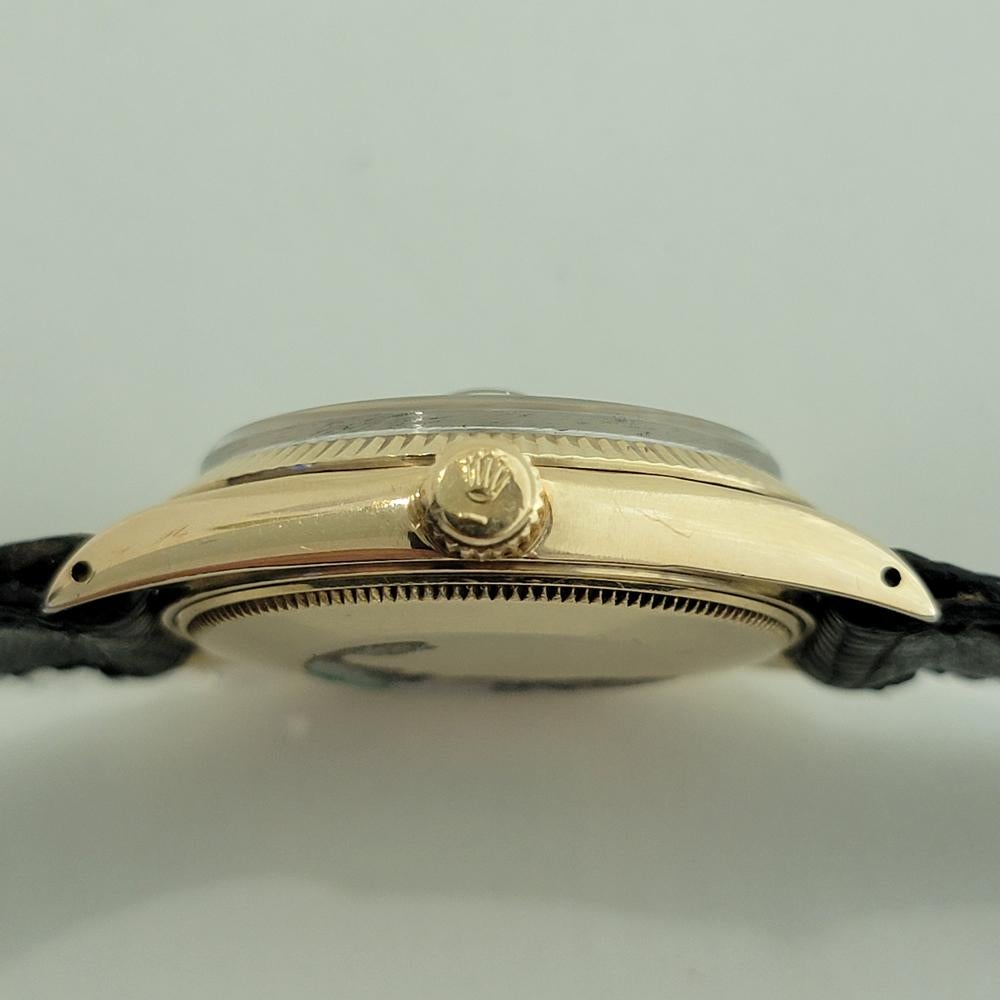 Rolex Oyster Perpetual Date 1503 Oro 14k 35mm Uomo Automatico 1960 RA264C in vendita 5