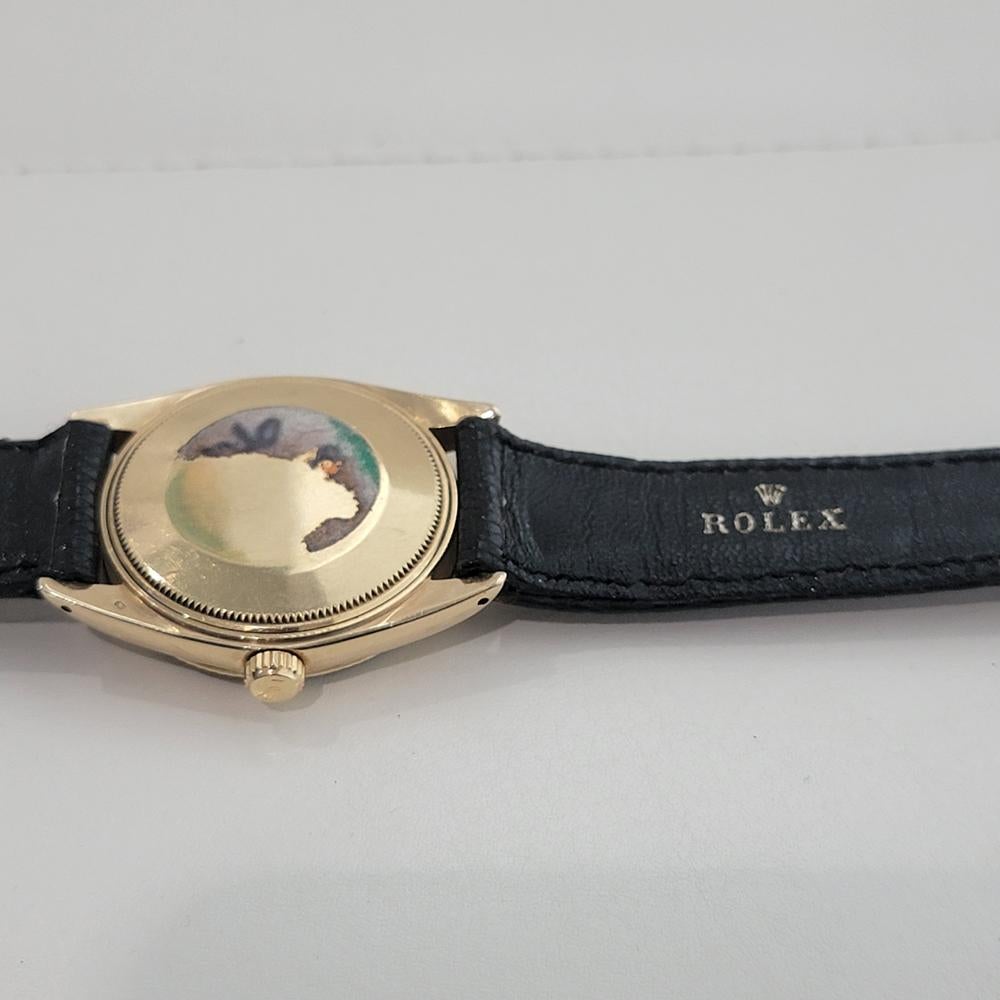 Rolex Oyster Perpetual Date 1503 Oro 14k 35mm Uomo Automatico 1960 RA264C in vendita 6