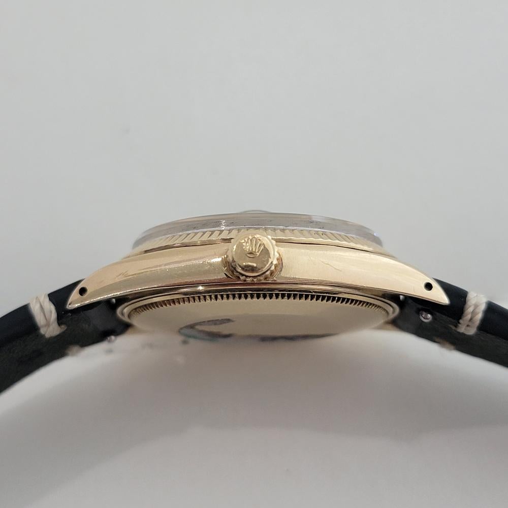 Rolex Oyster Perpetual Date 1503 Oro 14k 35mm Hombre Automático 1960 RA264C en venta 5