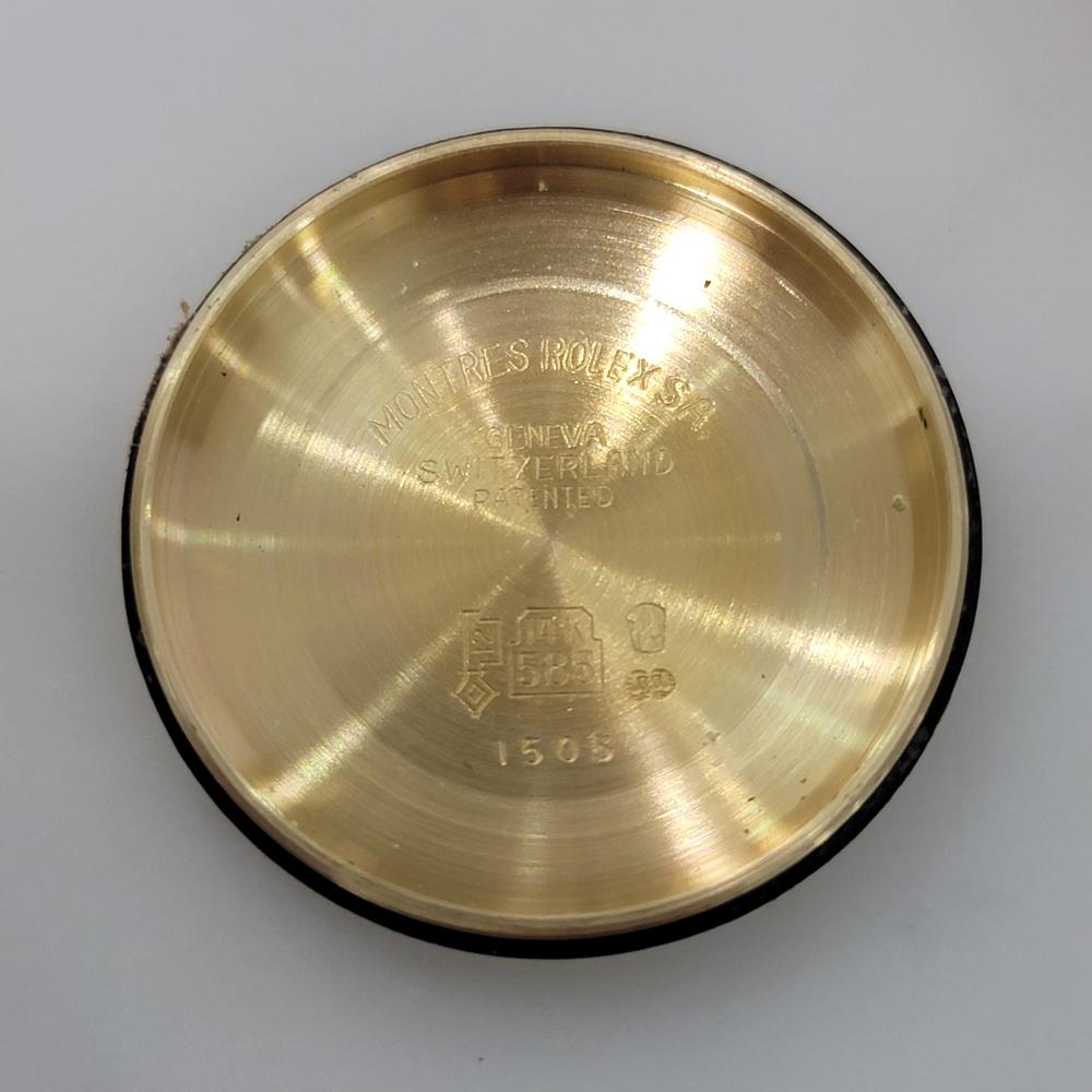 Rolex Oyster Perpetual Date 1503 35mm Hombre Oro macizo 14k Años 70 Automático RA680 9