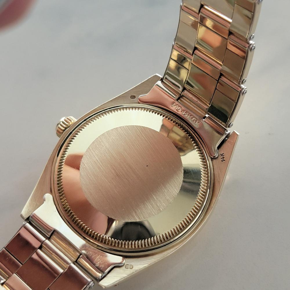 Rolex Oyster Perpetual Date 1503 35mm Hombre Oro macizo 14k Años 70 Automático RA680 5