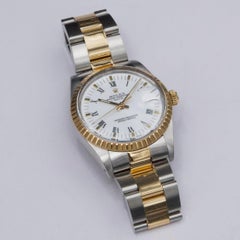 Rolex Oyster Perpetual Date 15053 White Dial Mens Watch