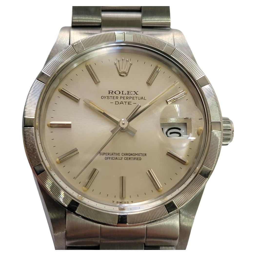 Rolex Oyster Perpetual Date 1510 35mm Mens 1980s Automatic All Original RA753