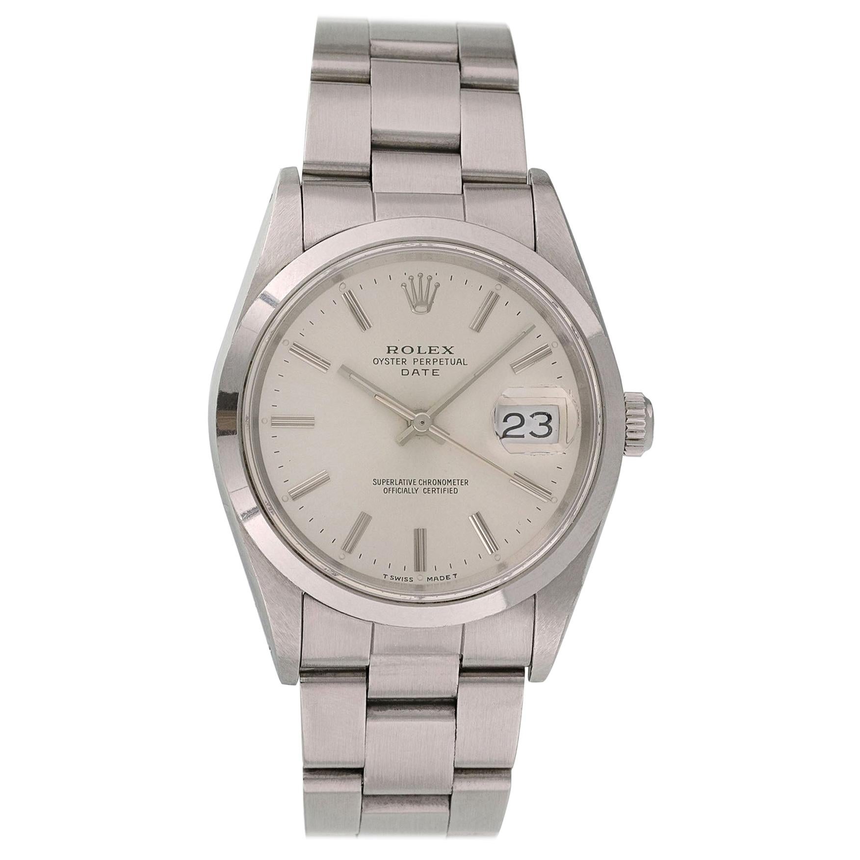 Rolex Oyster Perpetual Date 15200 Men’s Watch Box Papers For Sale