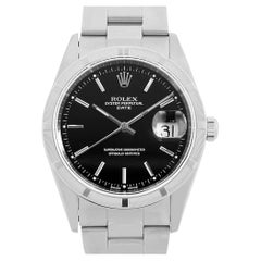 Rolex Oyster Perpetual Date 15210, Black Bar Dial, P Series, Men's Watch, Used