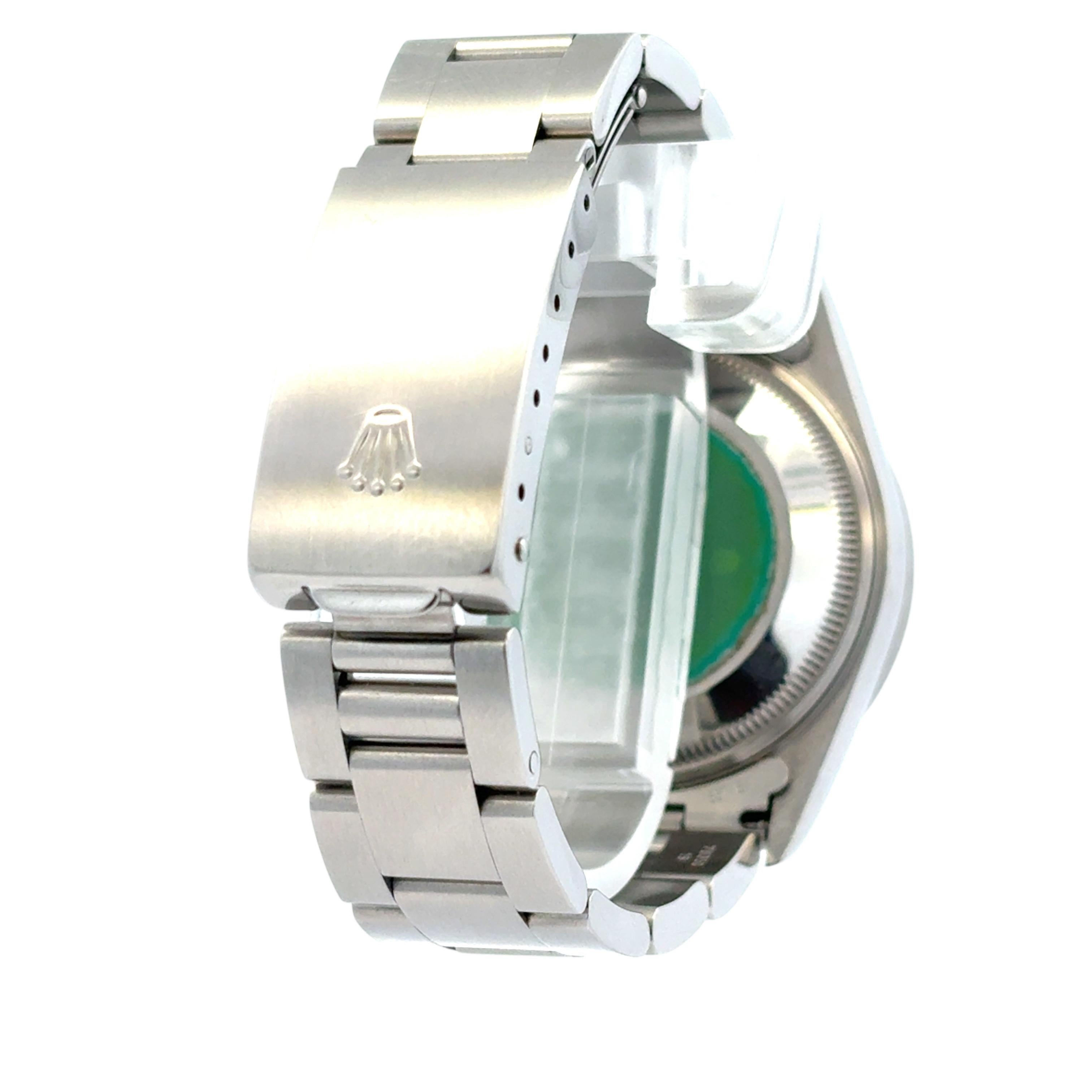 Rolex Oyster Perpetual Date 15210 Salmon Dial Stainless Steel 34mm Watch For Sale 1