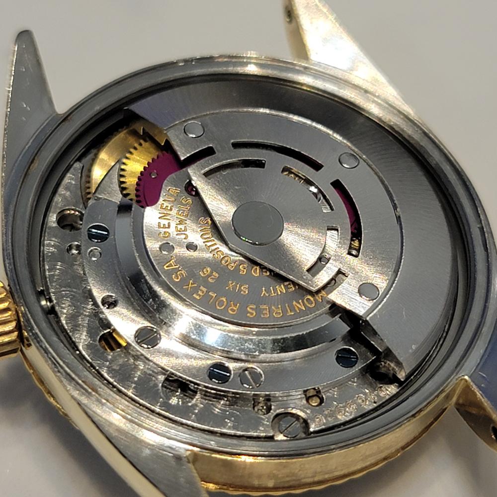 Rolex Oyster Perpetual Date 1550 18k Gold Bezel Mens 34mm 1970s Automatic RA710 en venta 7