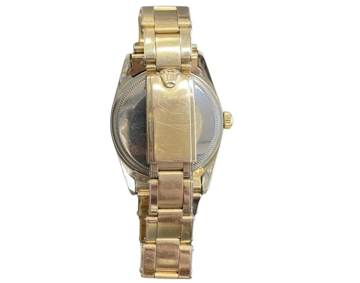 Modern Rolex Oyster Perpetual Date 1550 Case Size Men's Watch
