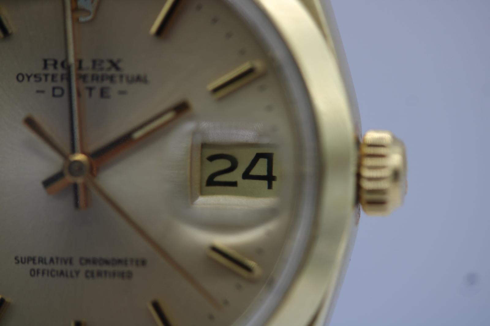 Rolex Oyster Perpetual Date 1550 Gold Plated – 1971 7