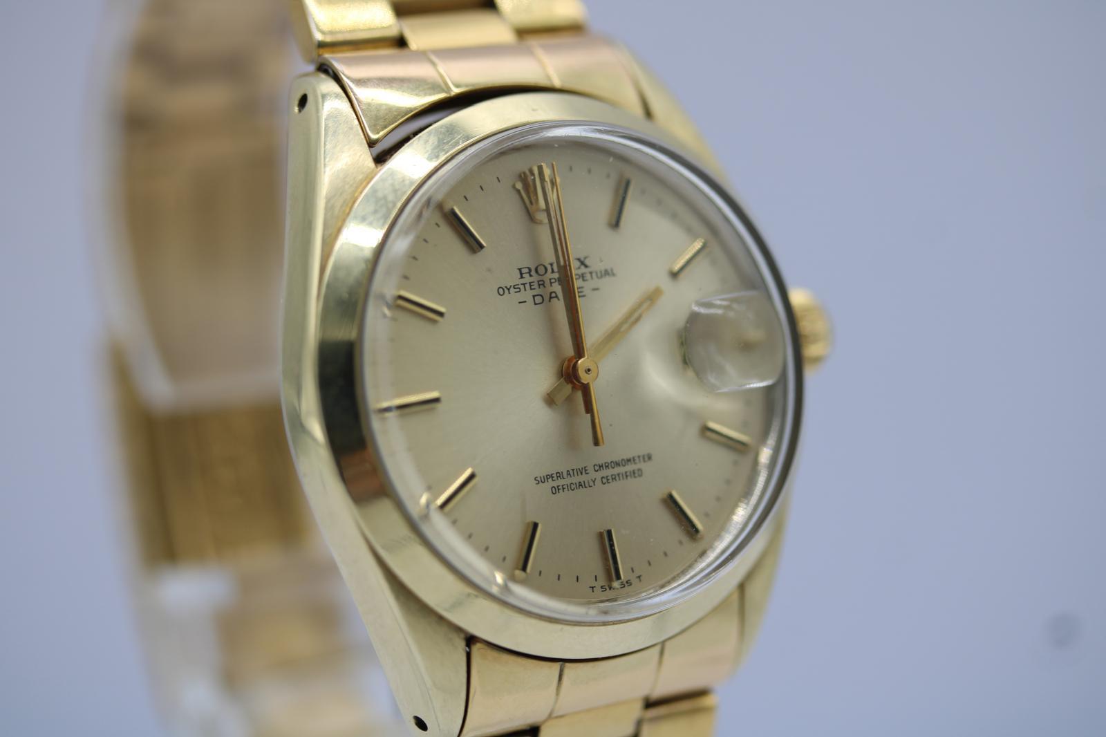 Rolex Oyster Perpetual Date 1550 Gold Plated – 1971 1