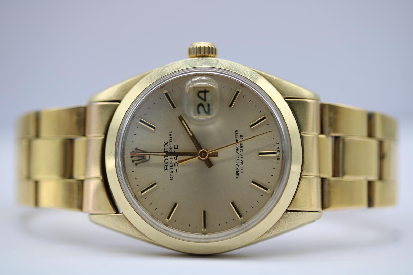 Rolex Oyster Perpetual Date 1550 Gold Plated – 1971 2