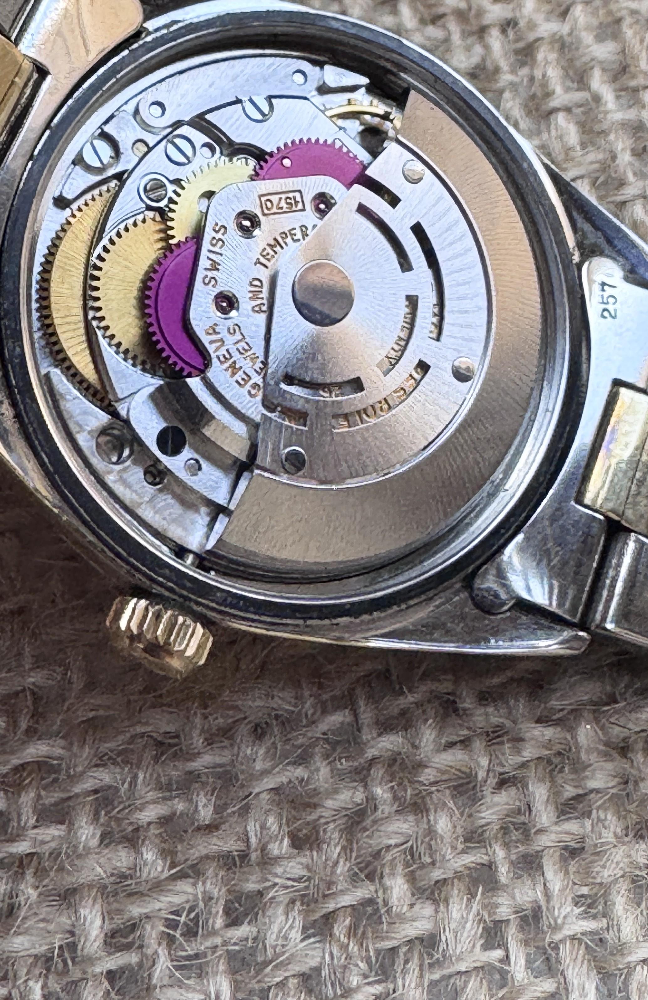 Rolex Oyster Perpetual Date 1550 Gold Shell 18K  Gold SS Two Tone Automatic 10