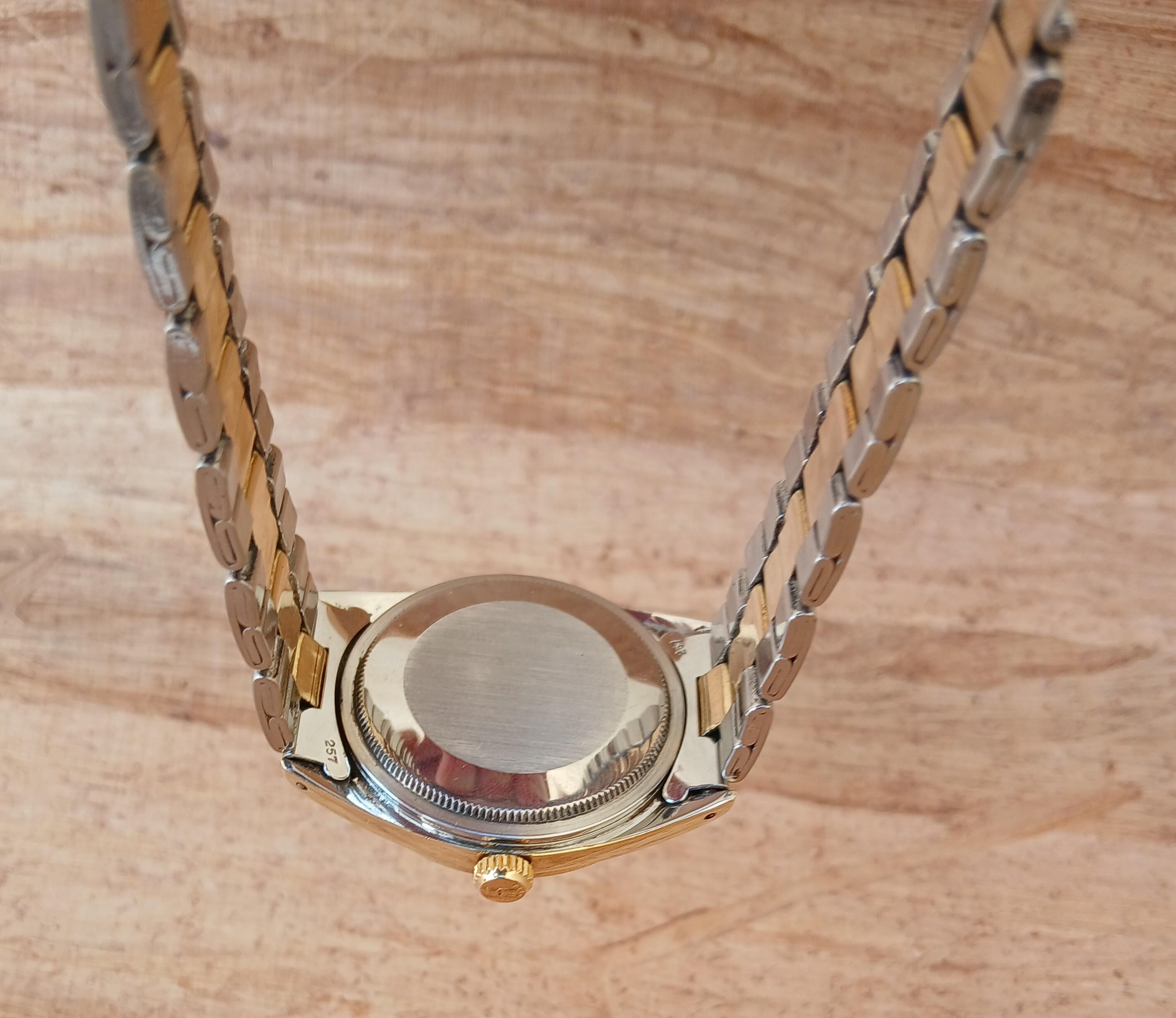 Rolex Oyster Perpetual Date 1550 Gold Shell 18K  Gold SS Two Tone Automatic 1