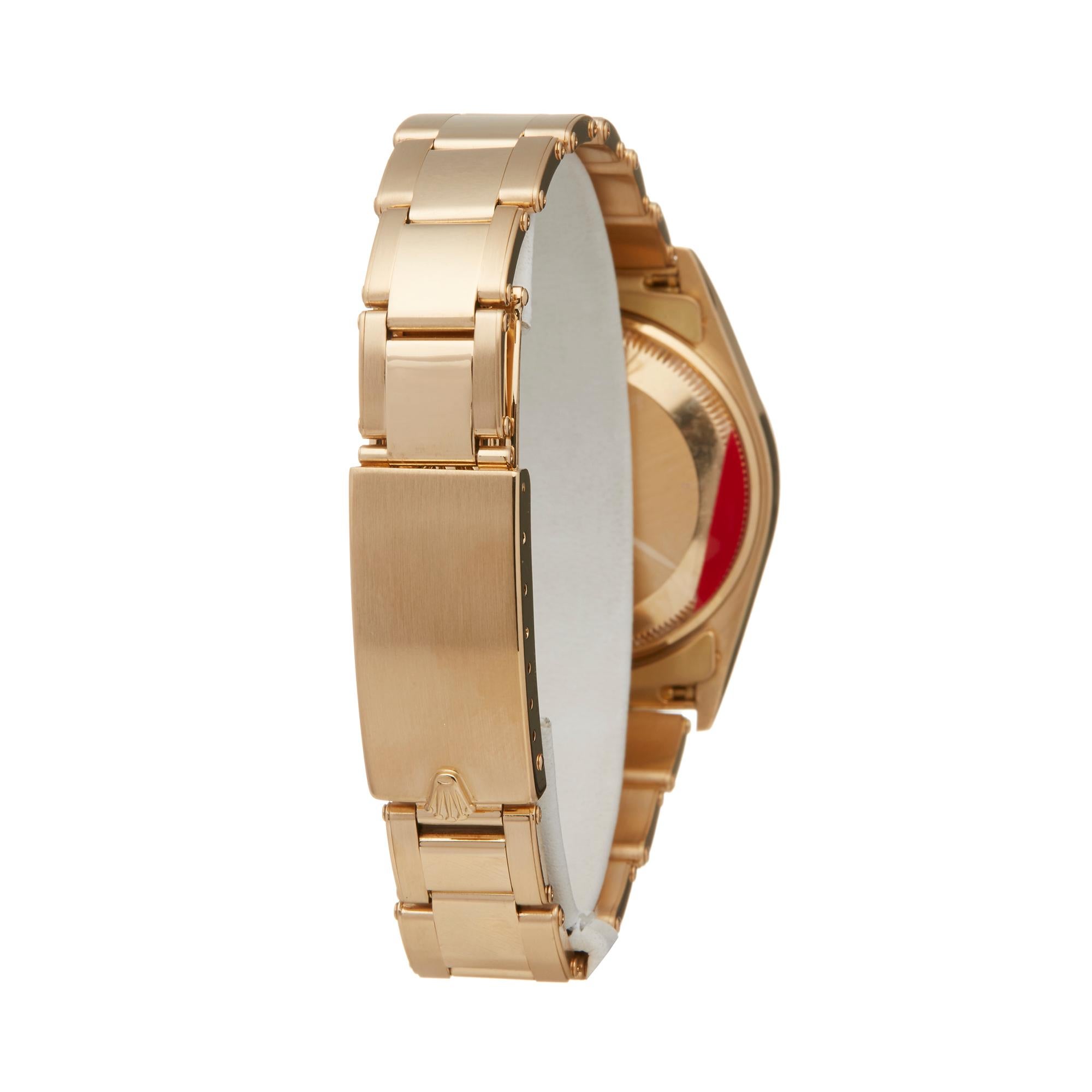 Rolex Oyster Perpetual Date 18 Karat Yellow Gold 15238 Wristwatch 1