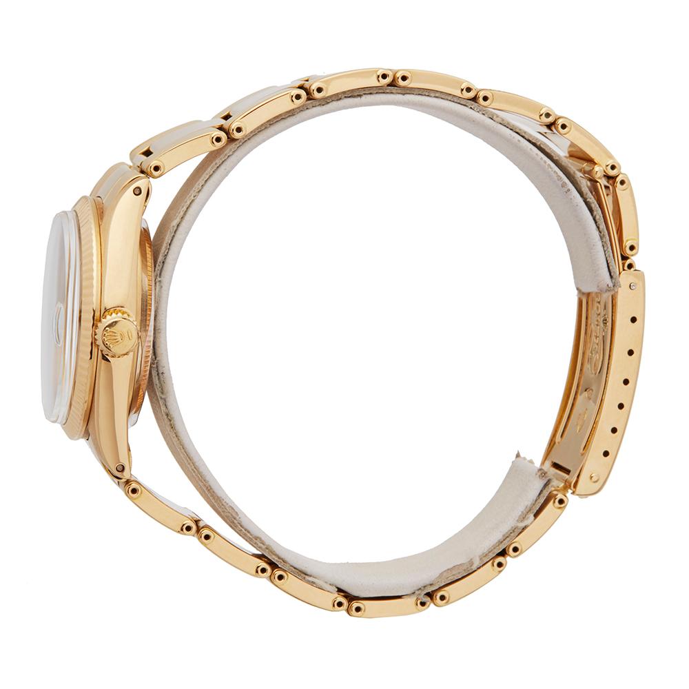 Women's Rolex Oyster Perpetual Date 31 18 Karat Yellow Gold 6824