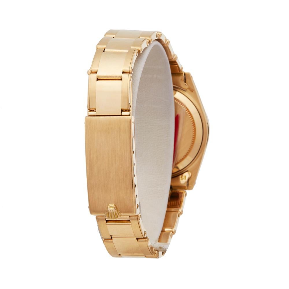 Rolex Oyster Perpetual Date 31 18 Karat Yellow Gold 6824 2