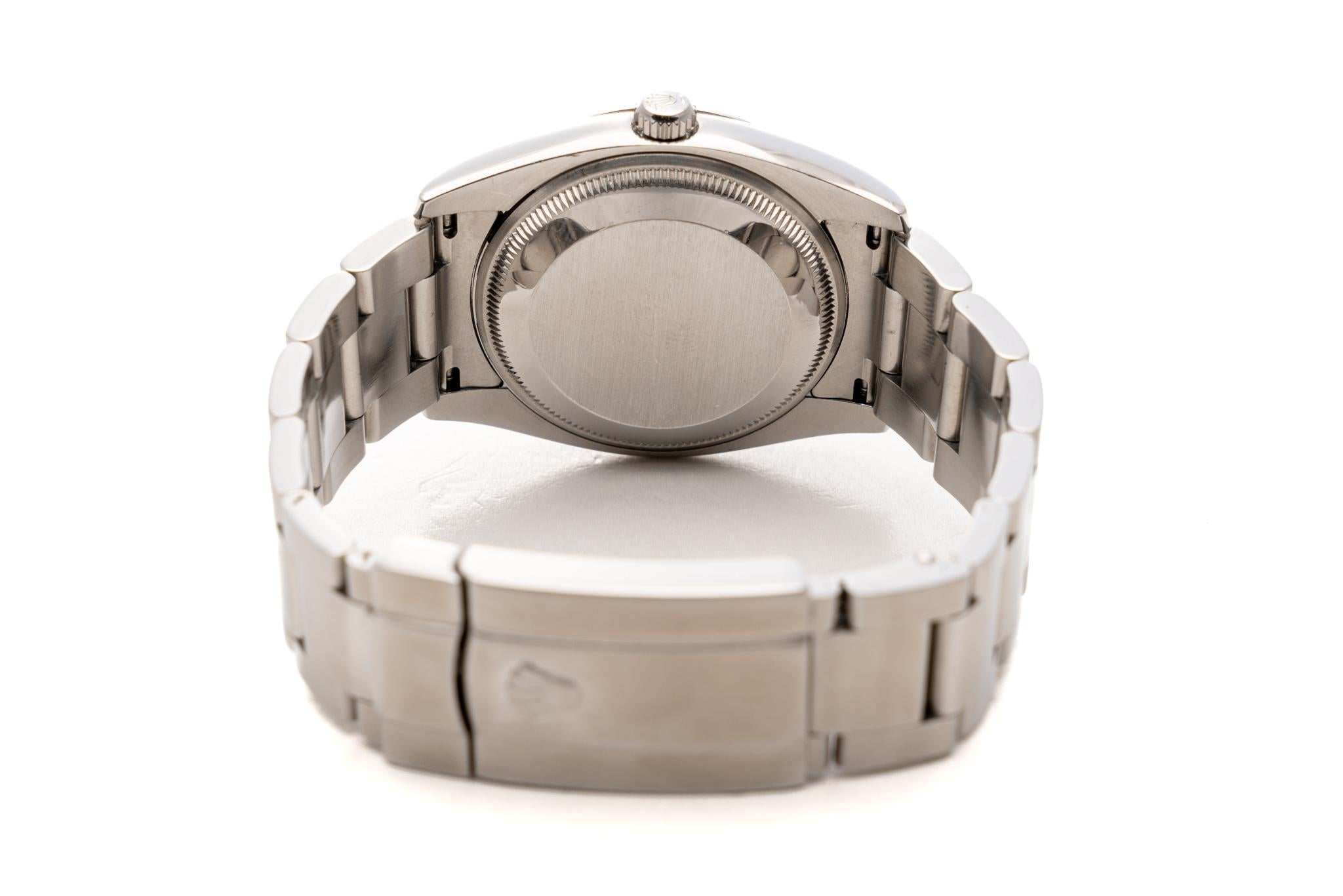 Rolex Oyster Perpetual Date 34 Esfera Azul Acero Automático Ref: 115200 4