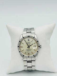 Rolex Oyster Perpetual Date 34 mm 1501 Silver Men's Watch