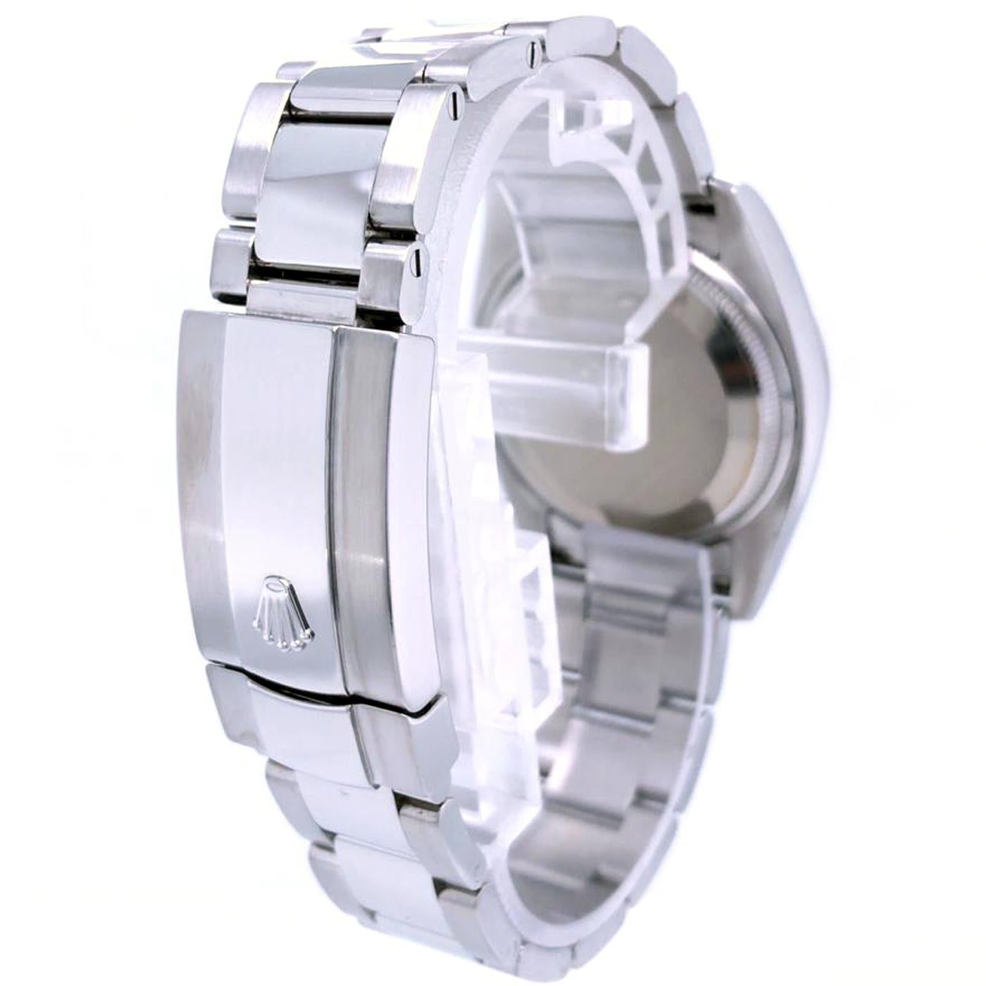 Rolex Oyster Perpetual Date 34 en acier inoxydable et or blanc 18 carats 115234 en vente 2