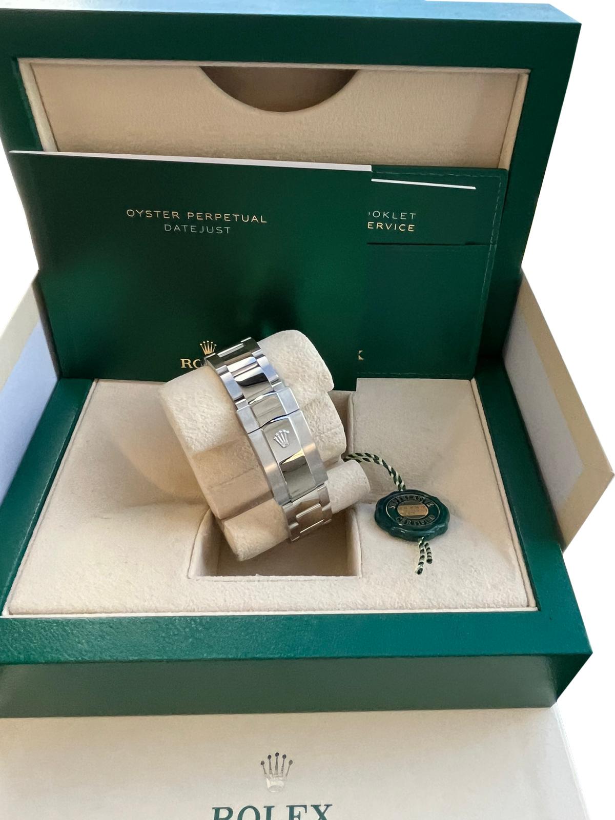 Rolex Oyster Perpetual Date 34mm Steel Fluted Bezel Pink Arabic Watch 115234 8