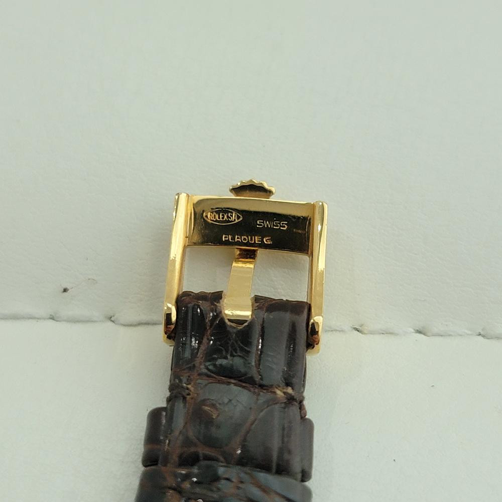 Rolex Oyster Perpetual Date 6531 18k Gold 25mm Ladies Automatic 1960s RA533 For Sale 7