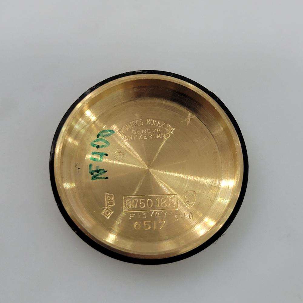 Rolex Oyster Perpetual Date 6531 18k Gold 25mm Ladies Automatic 1960s RA533 For Sale 11