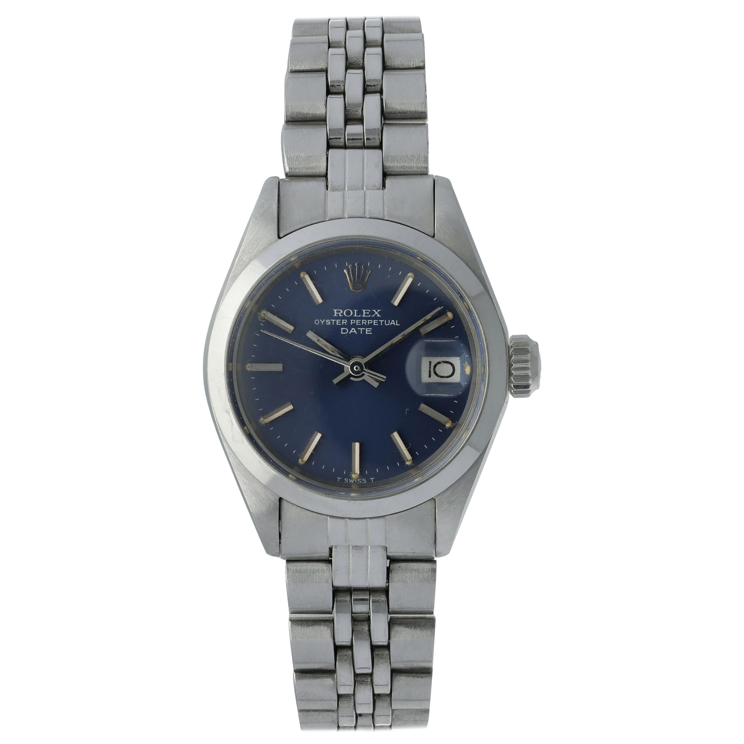 Rolex Oyster Perpetual Date 6916 Ladies Watch For Sale