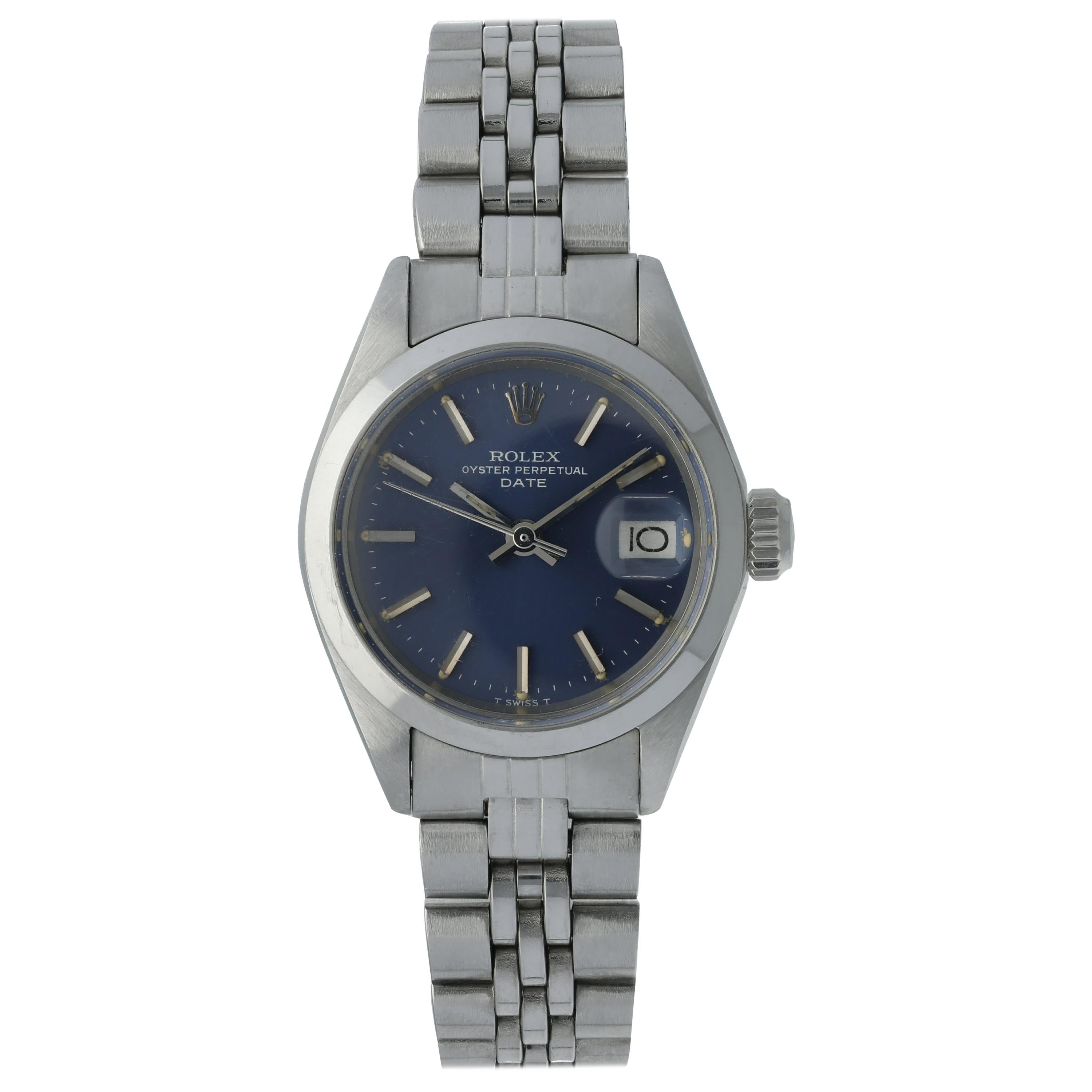 Rolex Oyster Perpetual Date 6916 Ladies Watch For Sale